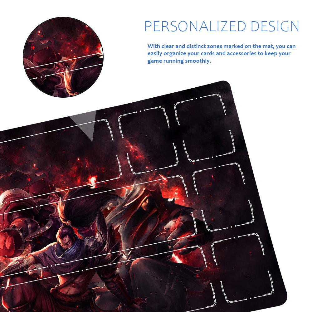 Shadow Fiend - League Of Legends Riftbound Playmat 24x14 in + Free Storage Bag