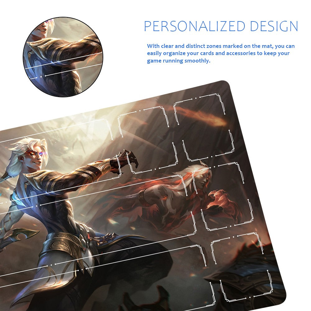 Kayn - League Of Legends Riftbound Playmat 24x14 in + Free Storage Bag