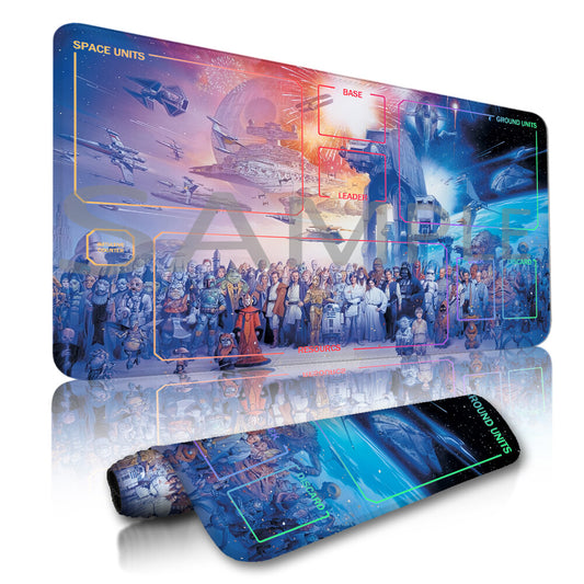 Star Wars Unlimited Playmat Stitched Edge Free Storage Bag Size 24X14IN Protective Mat star10