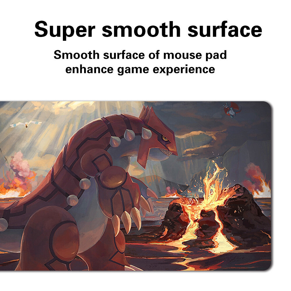 093553 - Board Game Pokemon Groudon Playmat Stitched Edge Games Mousepad Play Mat of TCG
