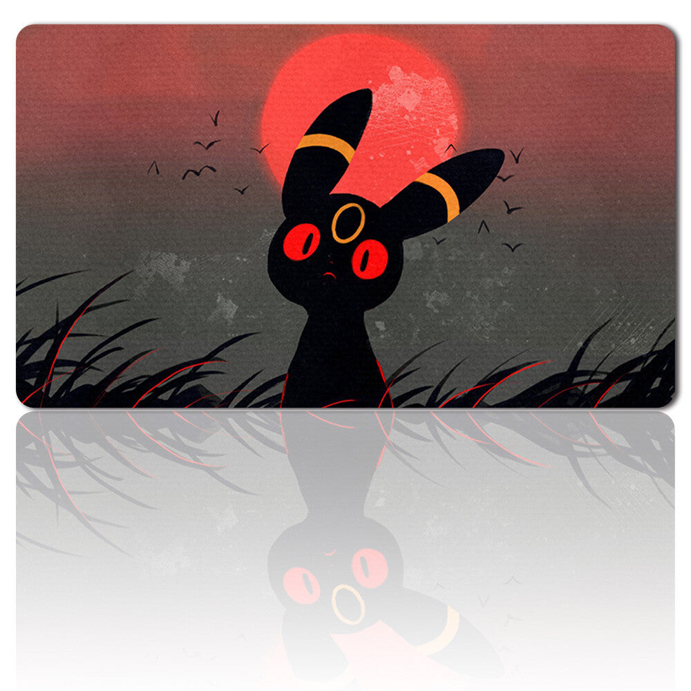 667393 - Board Game Pokemon Umbreon Playmat Stitched Edge Games Mousepad Play Mat of TCG
