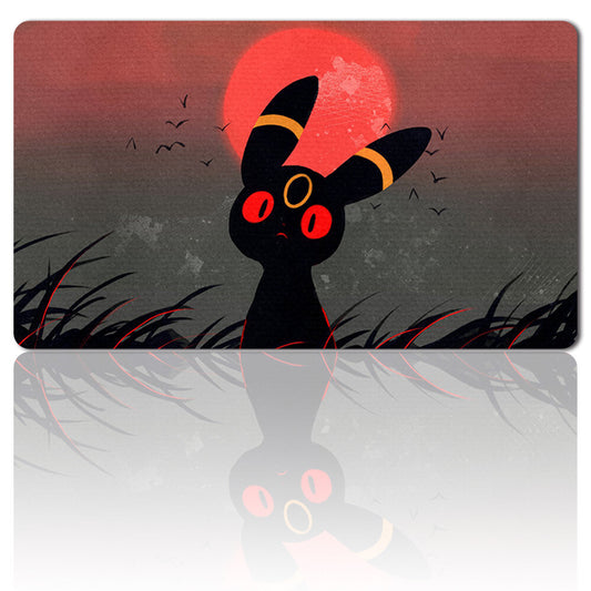 667393 - Board Game Pokemon Umbreon Playmat Stitched Edge Games Mousepad Play Mat of TCG