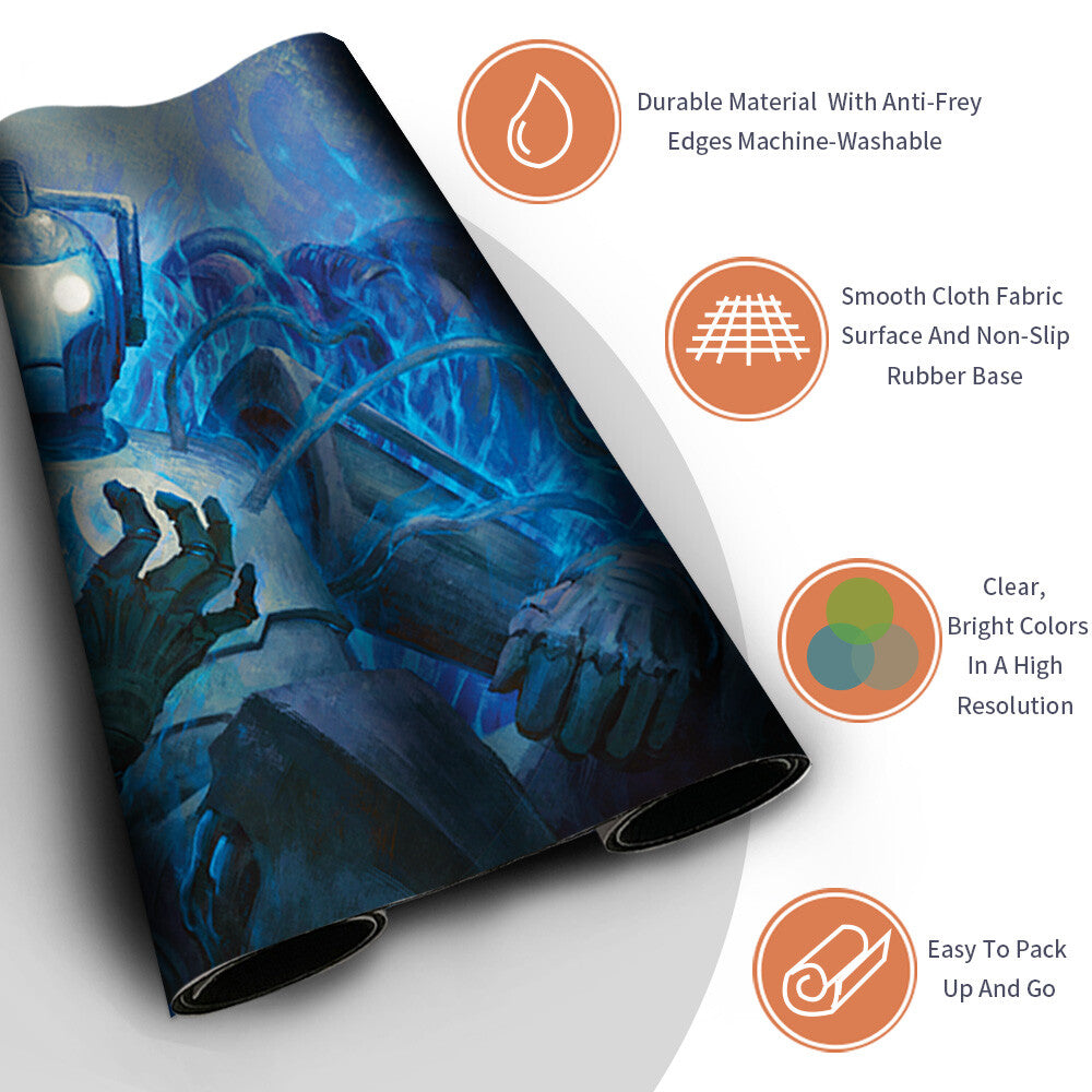 THE CYBER-CONTROLLER - Magic The Gathering MTG Playmat TCG CCG MTG Playmat Stitched Edge