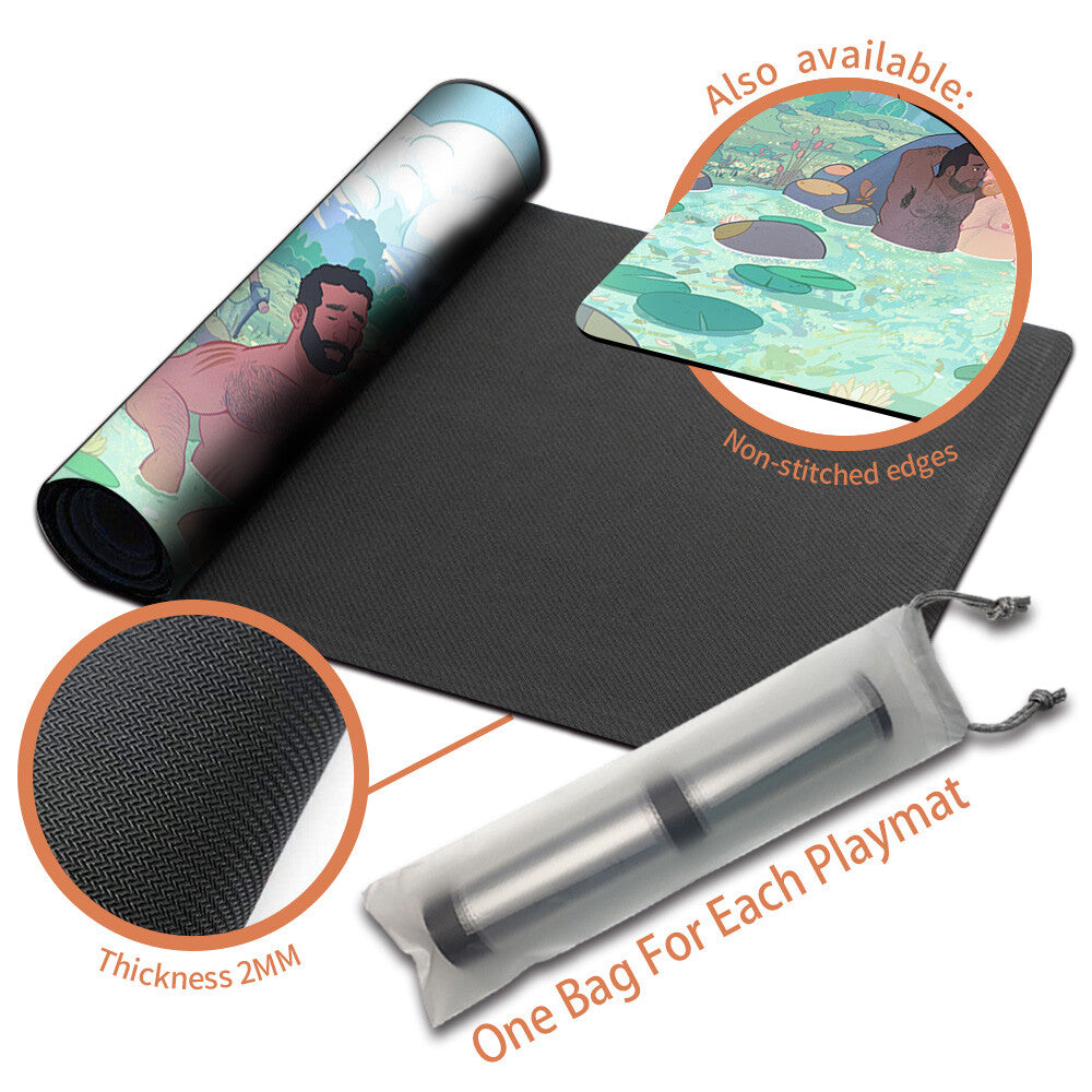 Bearscape - Magic The Gathering MTG Playmat TCG CCG MTG Playmat Stitched Edge