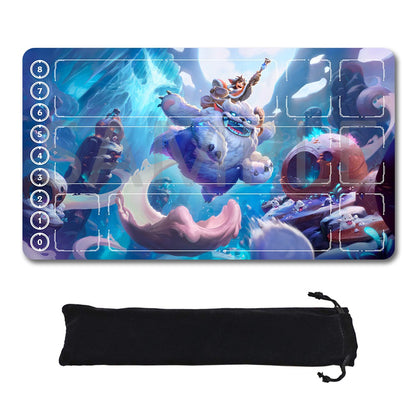 Nunu - League Of Legends Riftbound Playmat 24x14 in + Free Storage Bag