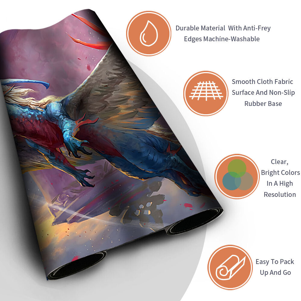 Jeskai Shrinekeeper - Magic The Gathering MTG Playmat TCG CCG MTG Playmat Stitched Edge