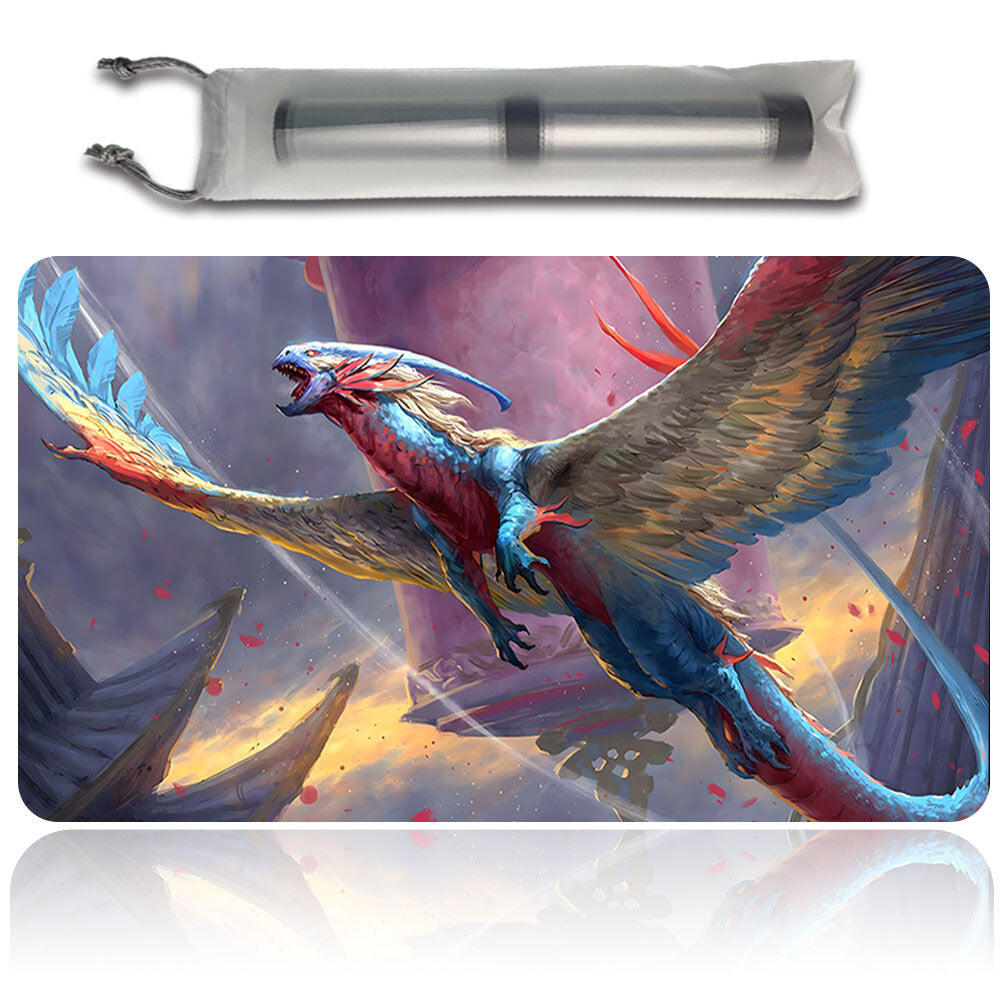 Jeskai Shrinekeeper - Magic The Gathering MTG Playmat TCG CCG MTG Playmat Stitched Edge