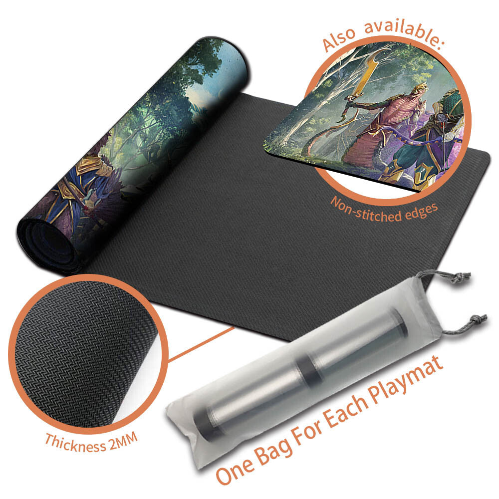 WILL OF THE SULTAI - Magic The Gathering MTG Playmat TCG CCG MTG Playmat Stitched Edge