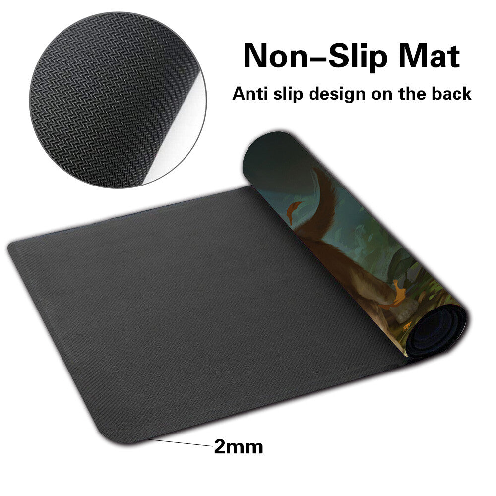 FEROCIOUS PUP - Board Game MTG Playmat Games Mousepad Play Mat of TCG Stitched Edge