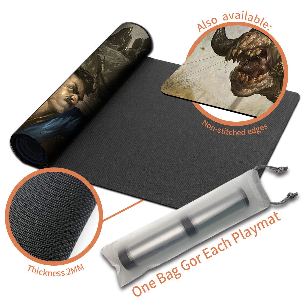 POWER FIST - Magic The Gathering MTG Playmat TCG CCG MTG Playmat Stitched Edge