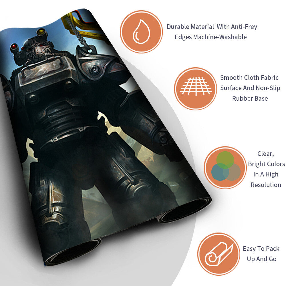 T-45 Power Armor - Magic The Gathering MTG Playmat TCG CCG MTG Playmat Stitched Edge