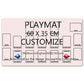 Board Game TCG Playmat Custom Picture With Card Zones Trading Card Game Playmat Stitched Edge