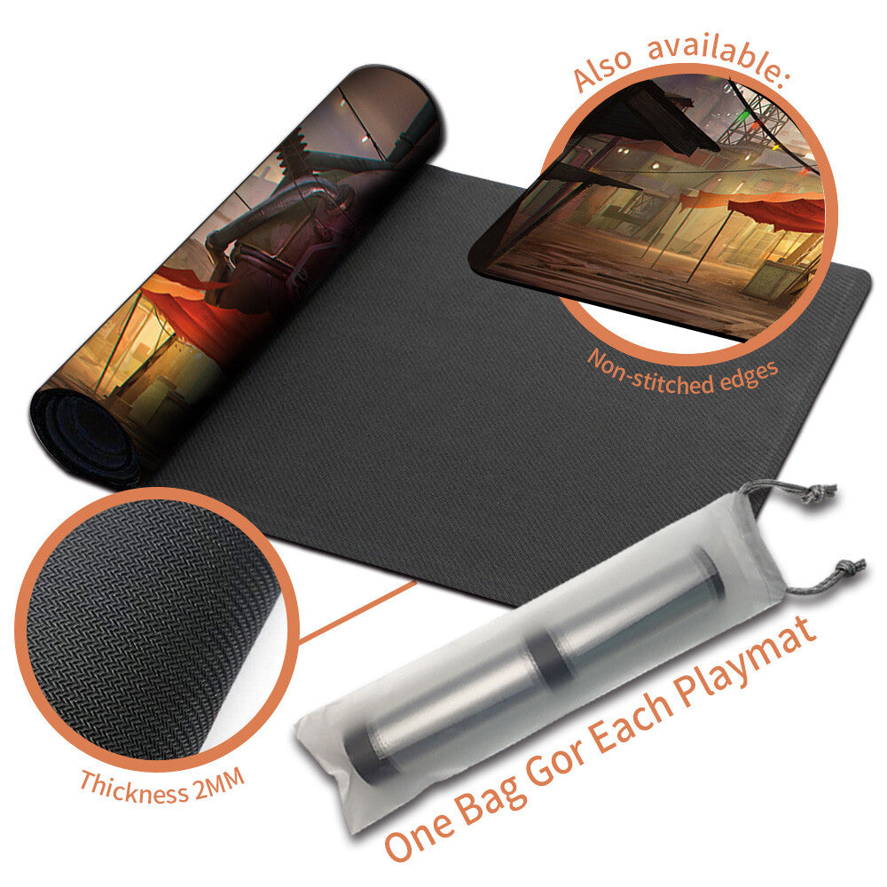 DIAMOND CITY - Magic The Gathering MTG Playmat TCG CCG MTG Playmat Stitched Edge