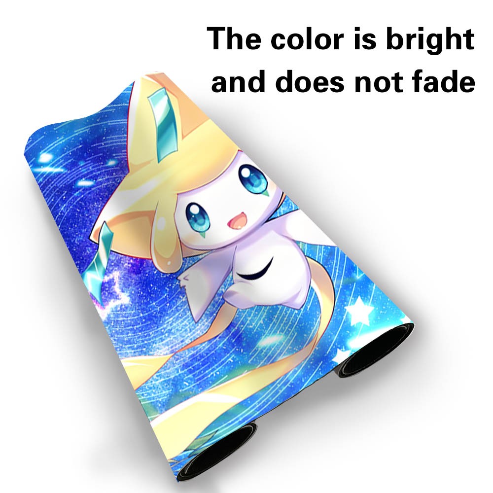 391286 - Board Game Pokemon Jirachi Playmat Stitched Edge Games Mousepad Play Mat of TCG