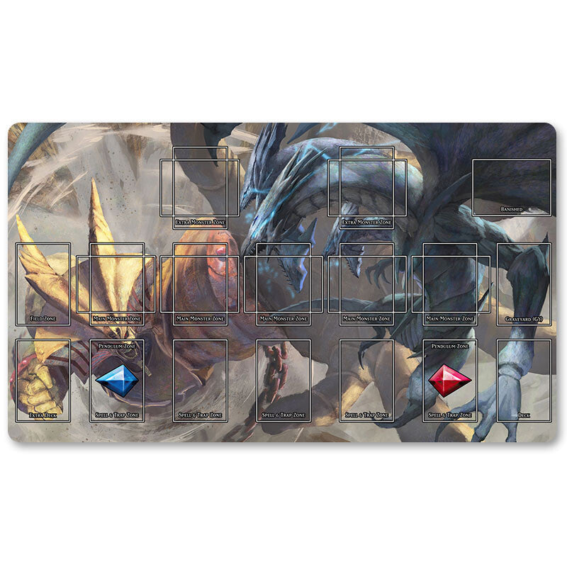Board Game Yu-Gi-Oh! Playmat Stitched Edge Games Mouse Pad Play Mat of TCG CCG - 1039244