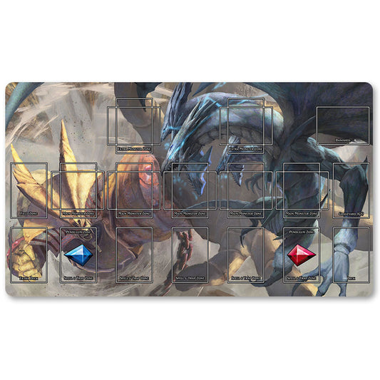 Board Game Yu-Gi-Oh! Playmat Stitched Edge Games Mouse Pad Play Mat of TCG CCG - 1039244