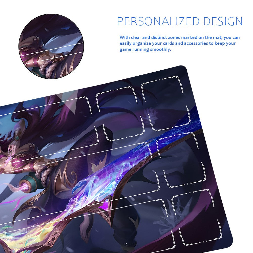 Ashe - League Of Legends Riftbound Playmat 24x14 in + Free Storage Bag