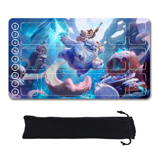 Nunu - League Of Legends Riftbound Playmat 24x14 in + Free Storage Bag