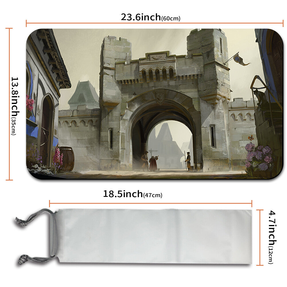 Gate Ruler Playmat BALDUR'S GATE - Board Game MTG Playmat Magic The Gathering Playmat Sti ...