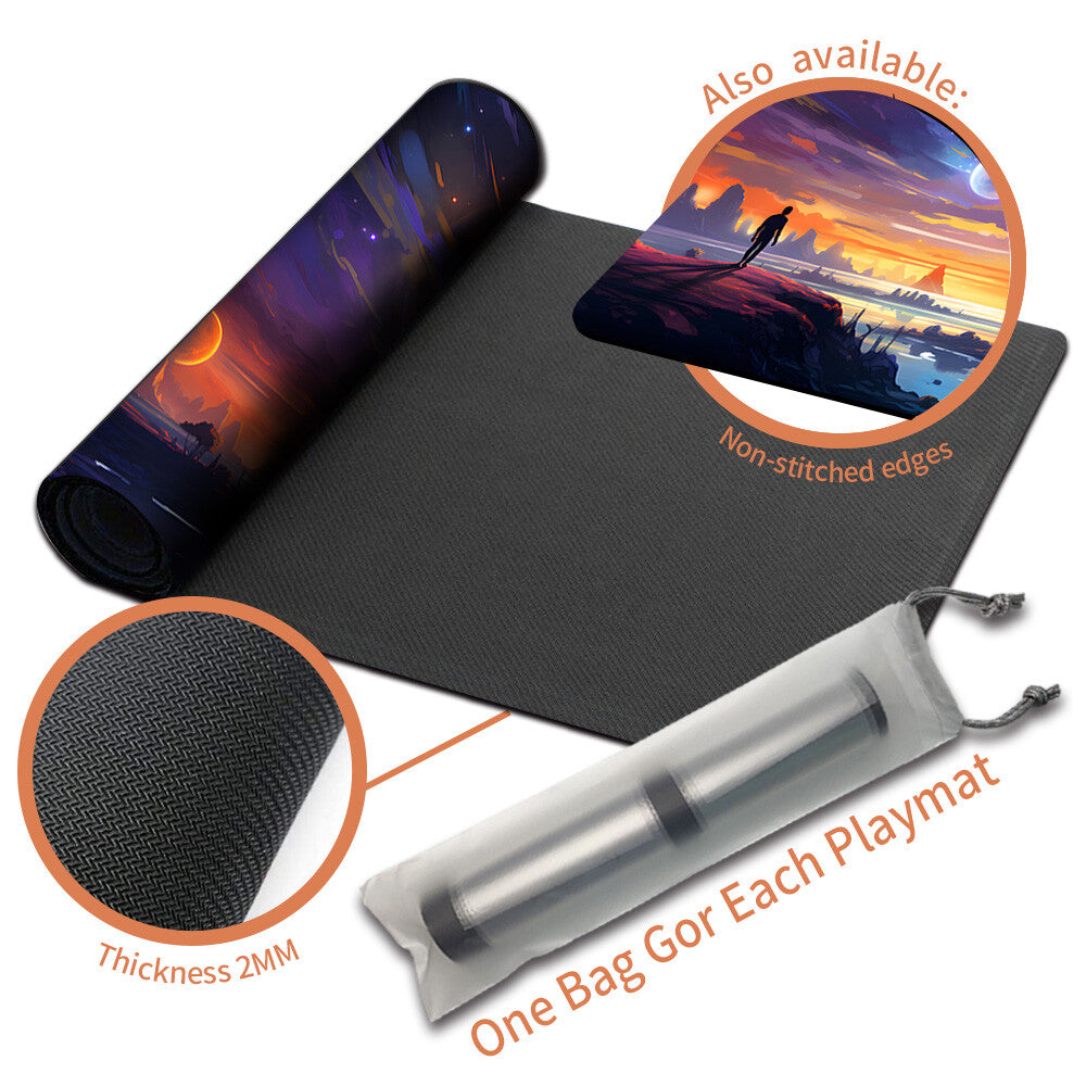 DKT (100) - Magic The Gathering MTG Playmat TCG CCG MTG Playmat Stitched Edge