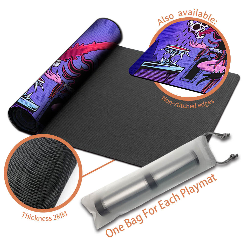 MagicCon Chicago Secret Lair-Magic The Gathering MTG Playmat TCG CCG MTG Playmat Stitched Edge