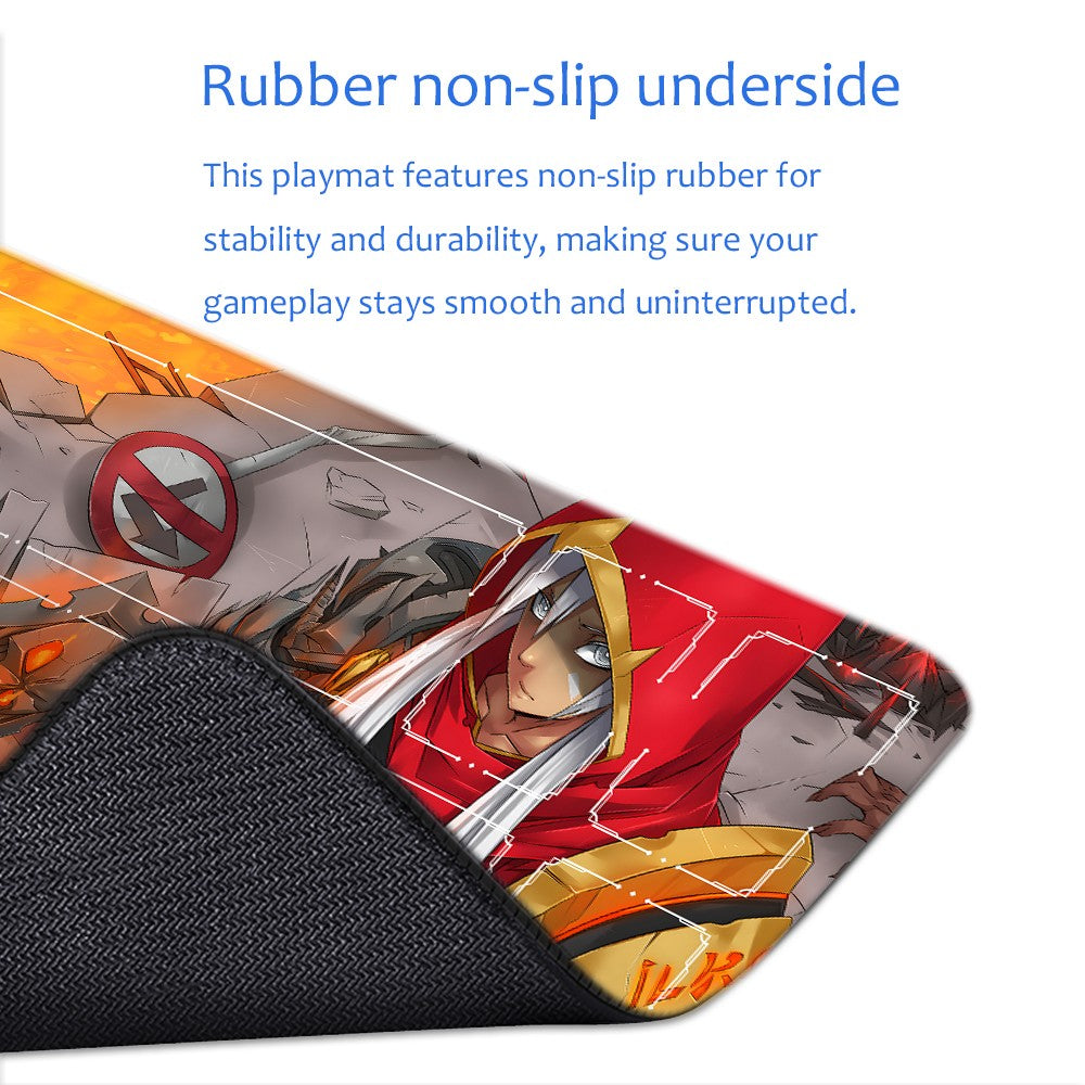 Riven - League Of Legends Riftbound Playmat 24x14 in + Free Storage Bag