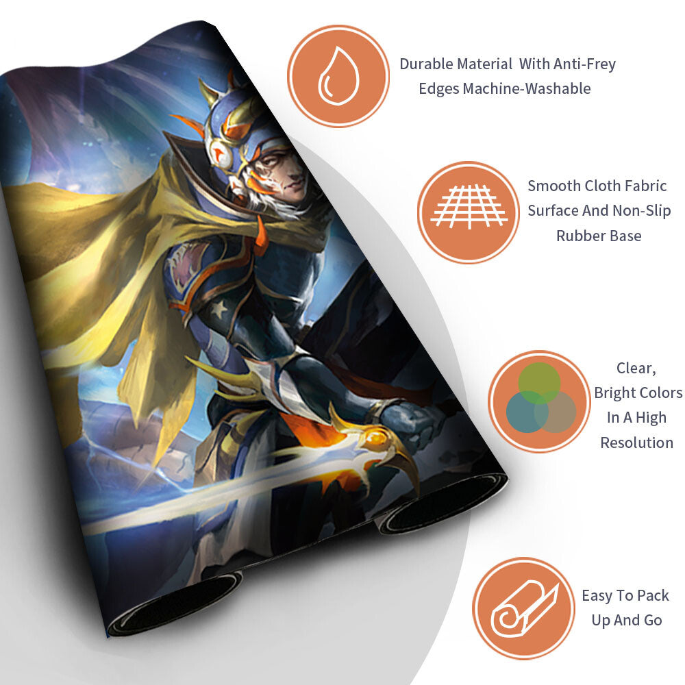 SLASH OF LIGHT - Magic The Gathering MTG Playmat TCG CCG MTG Playmat Stitched Edge