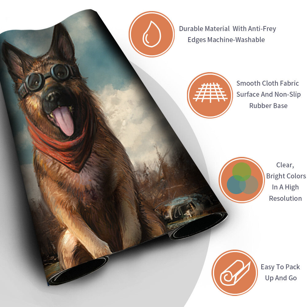 DOGMEAT, EVER LOYAL - Magic The Gathering MTG Playmat TCG CCG MTG Playmat Stitched Edge