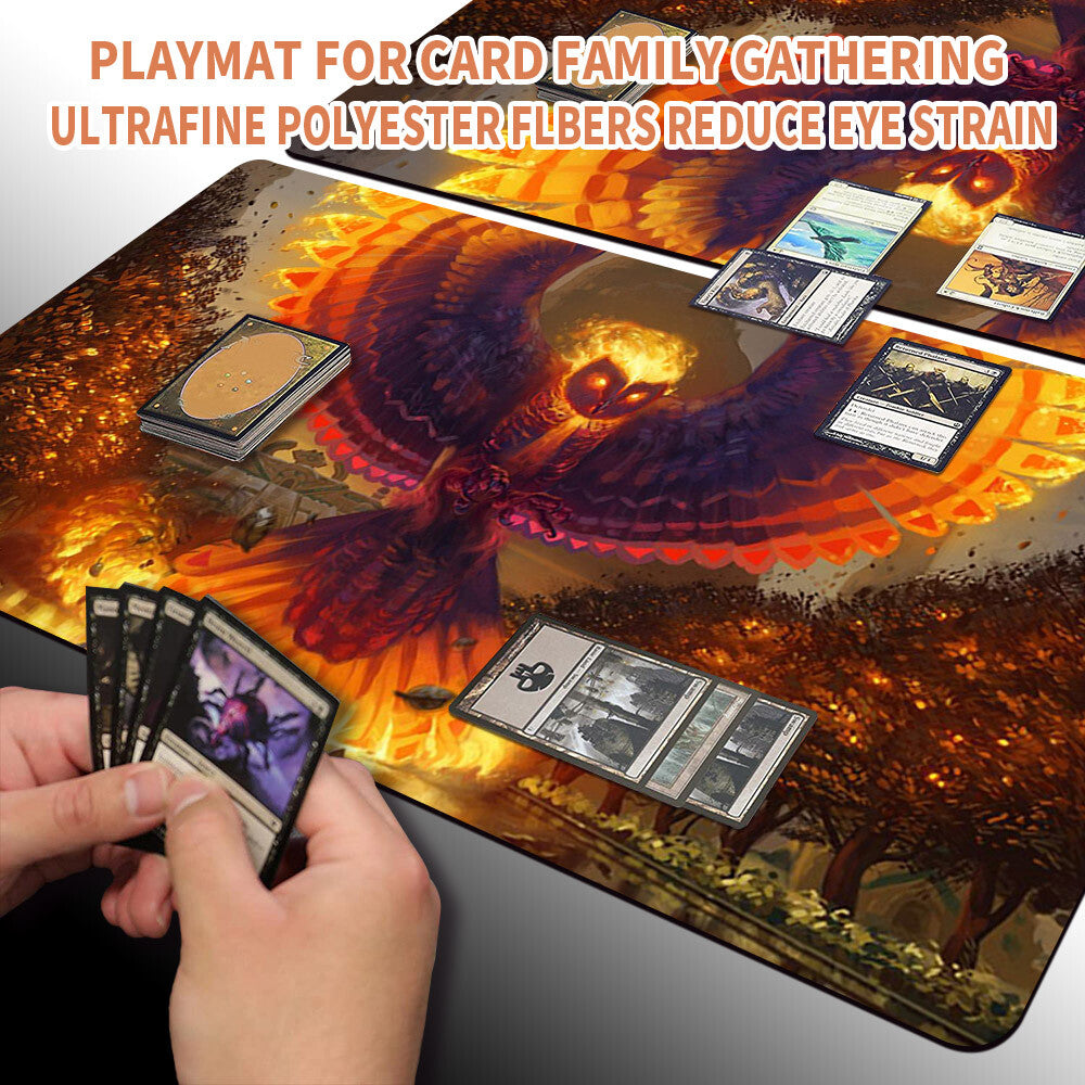 Wiederentflammender Phoenix -Magic The Gathering MTG Playmat TCG CCG MTG Playmat Stitched Edge