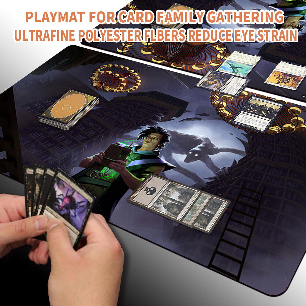 Duskmourn，House of Horror - Magic The Gathering MTG Playmat TCG CCG MTG Playmat Stitched Edge