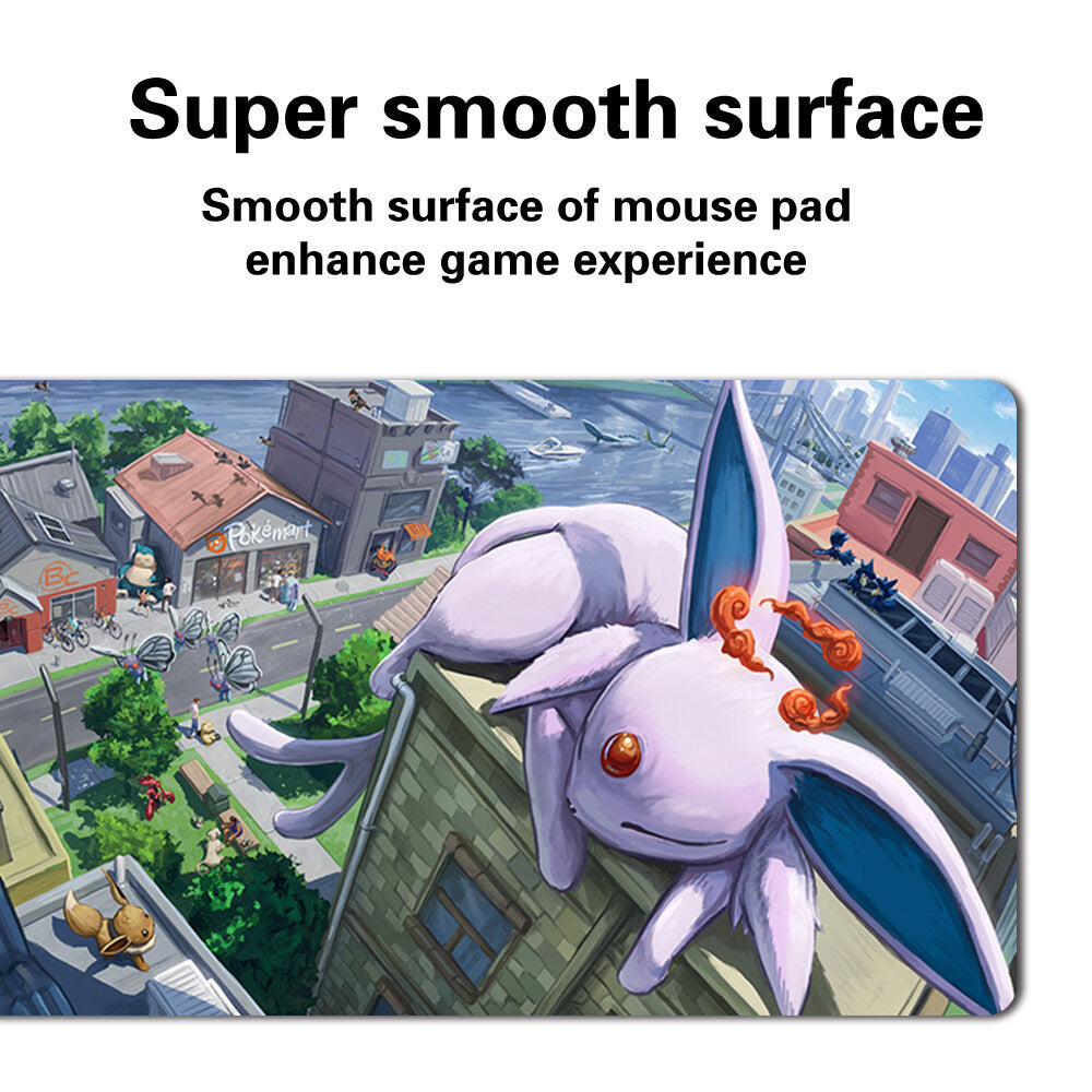 904249 - Board Game Pokemon Espeon Playmat Stitched Edge Games Mousepad Play Mat of TCG