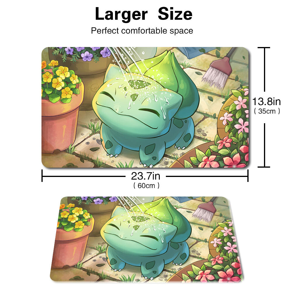 3668792 - Board Game Pokemon Bulbasaur Playmat Stitched Edge Games Mousepad Play Mat of TCG