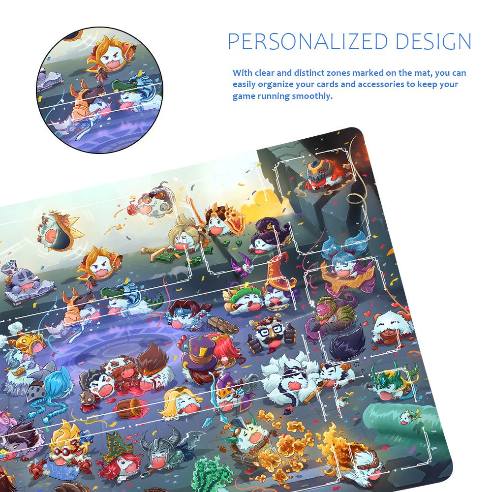 Poro - League Of Legends Riftbound Playmat 24x14 in + Free Storage Bag