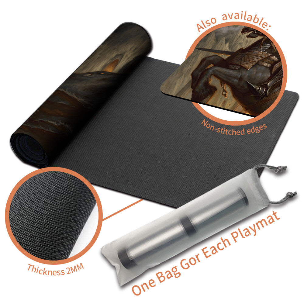 NAZGUL - Magic The Gathering MTG Playmat TCG CCG MTG Playmat Stitched Edge