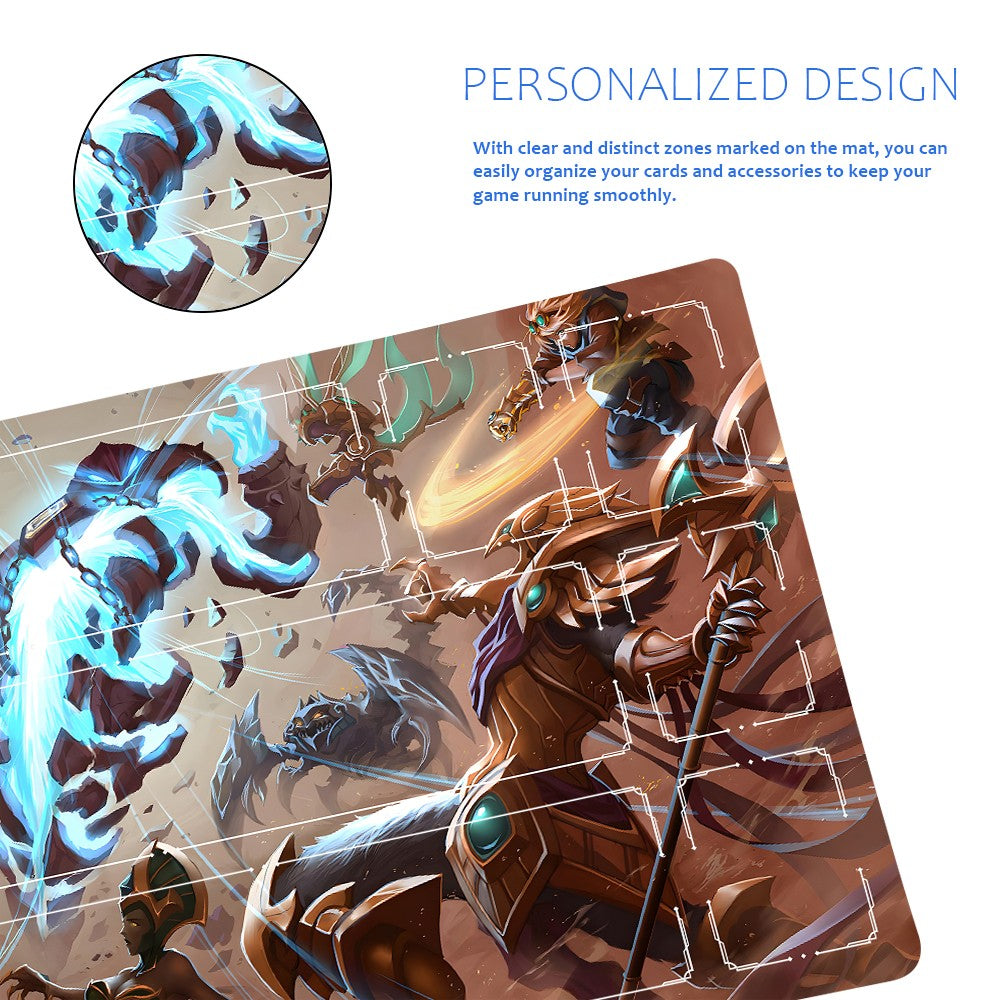 Xerath - League Of Legends Riftbound Playmat 24x14 in + Free Storage Bag