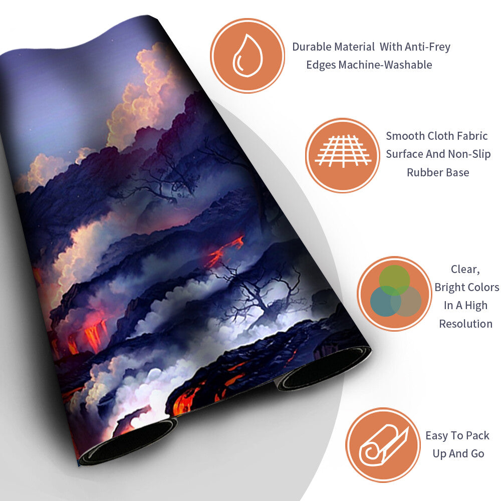 Pink tree - Board Game MTG Playmat Magic The Gathering Playmat Size 60X35CM Stitched Edge