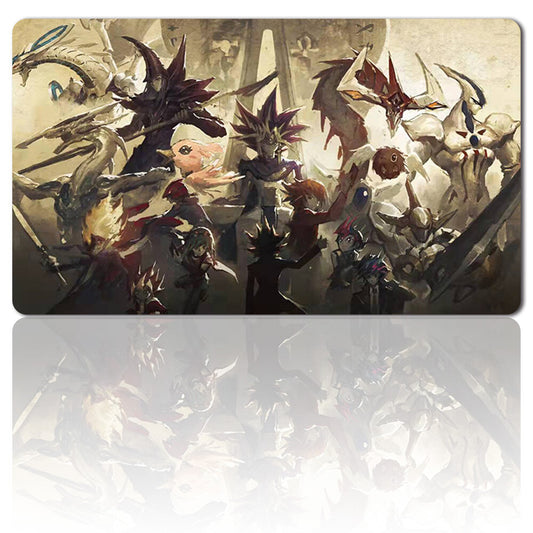 535834 - Board Game YuGiOh Playmat Stitched Edge Games Mousepad Play Mat of TCG