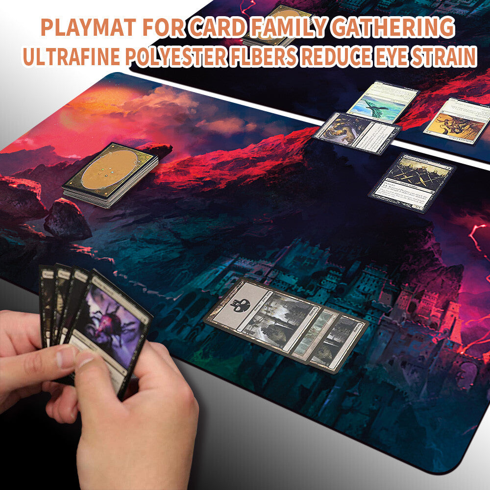 MOUNTAIN - Magic The Gathering MTG Playmat TCG CCG MTG Playmat Stitched Edge