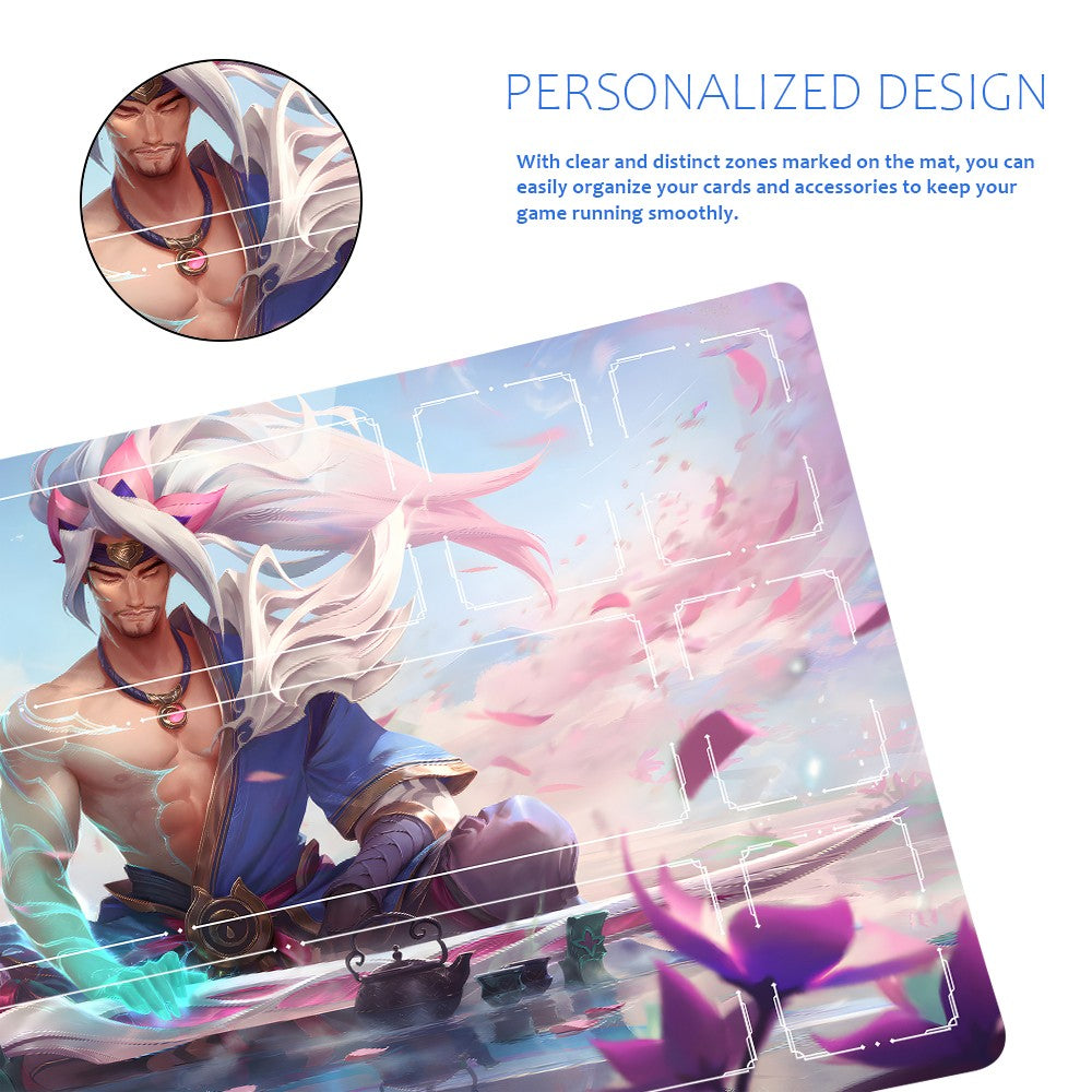 Yasuo - League Of Legends Riftbound Playmat 24x14 in + Free Storage Bag