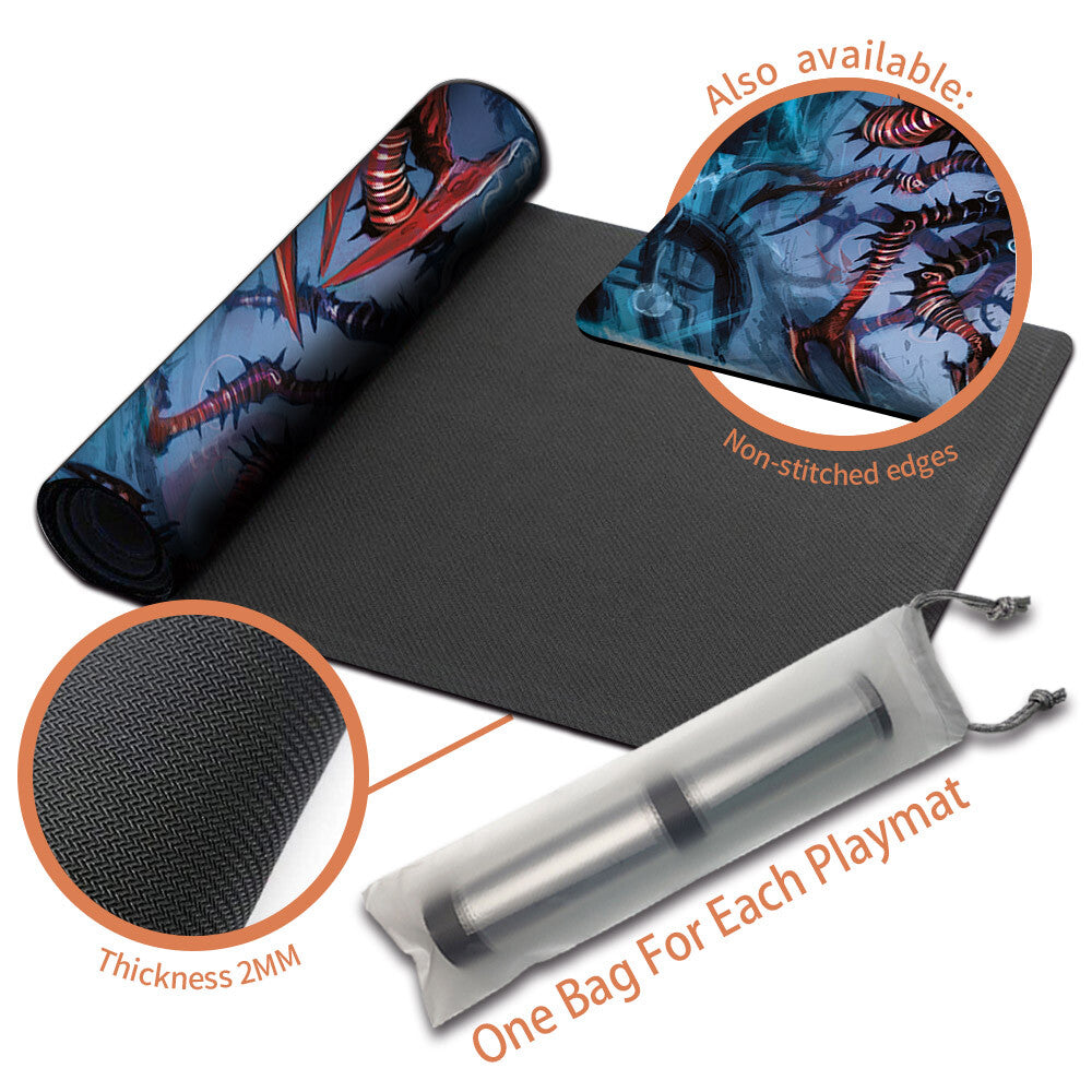 THE MINDSKINNER -Magic The Gathering MTG Playmat TCG CCG MTG Playmat Stitched Edge