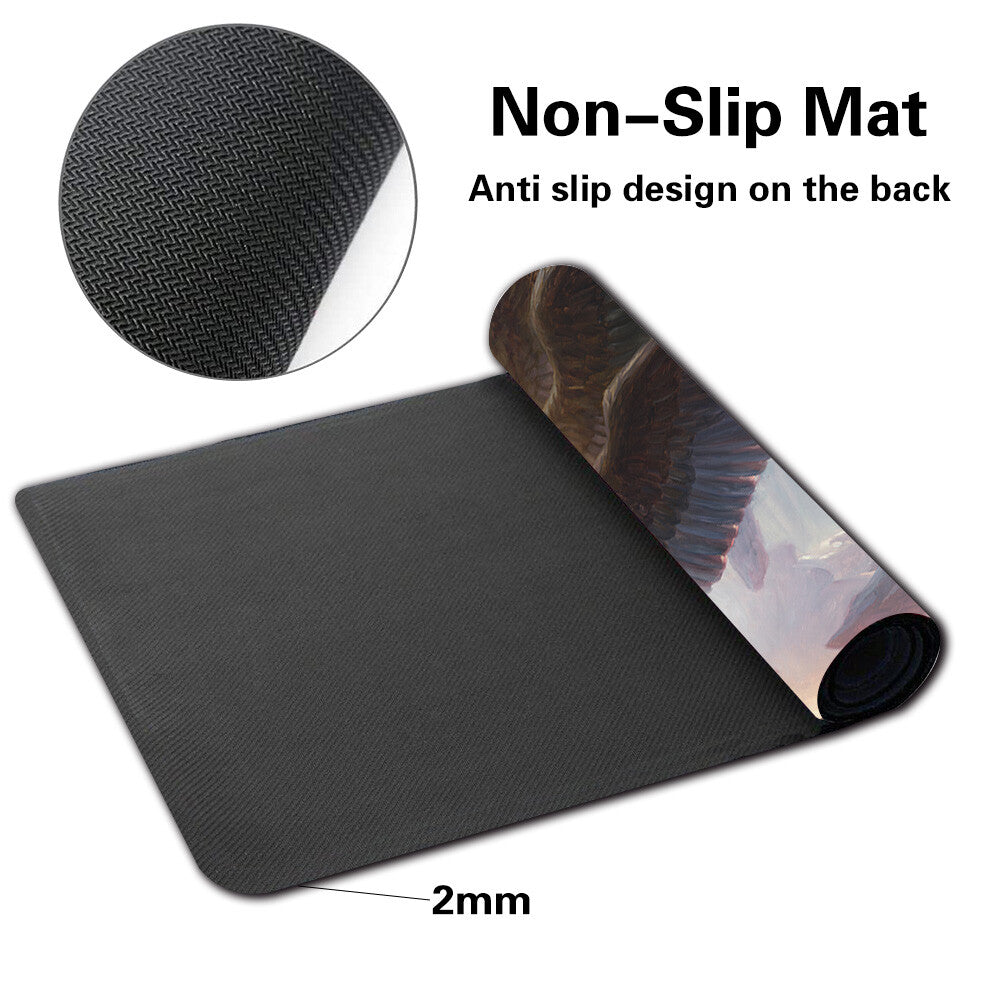 ANGEL OF DESTINY - Board Game MTG Playmat Games Mousepad Play Mat of TCG Stitched Edge