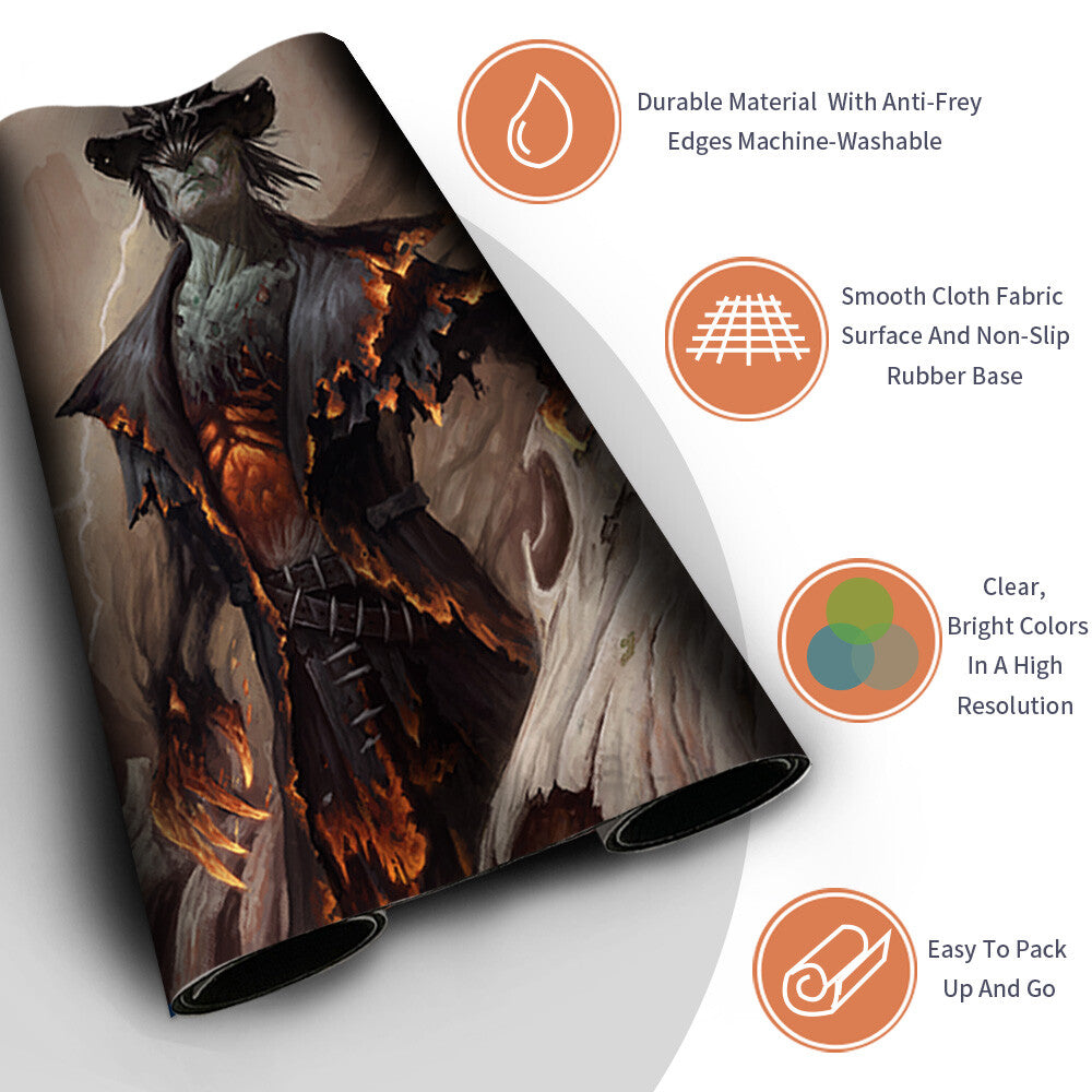 BONEYARD DESECRATOR - Magic The Gathering MTG Playmat TCG CCG MTG Playmat Stitched Edge