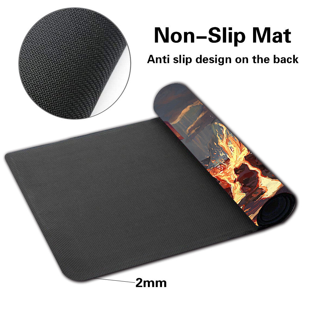 093553 - Board Game Pokemon Groudon Playmat Stitched Edge Games Mousepad Play Mat of TCG