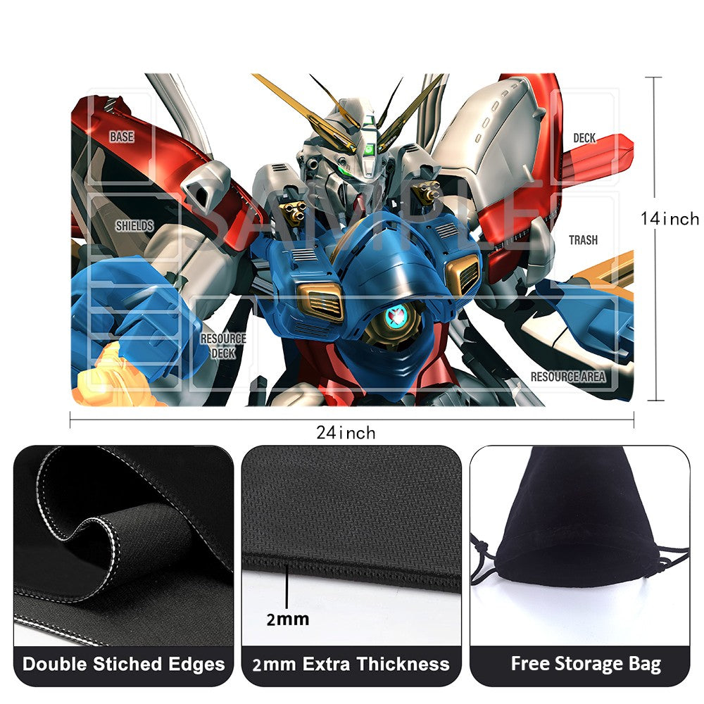 GCG Playmat Suitable for Gundam, includes Storage Bag, 24 x 14 inches (27281)