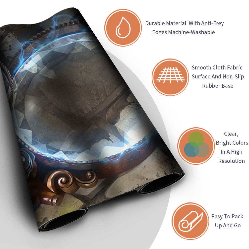MAGNIFYING GLASS - Magic The Gathering MTG Playmat TCG CCG MTG Playmat Stitched Edge