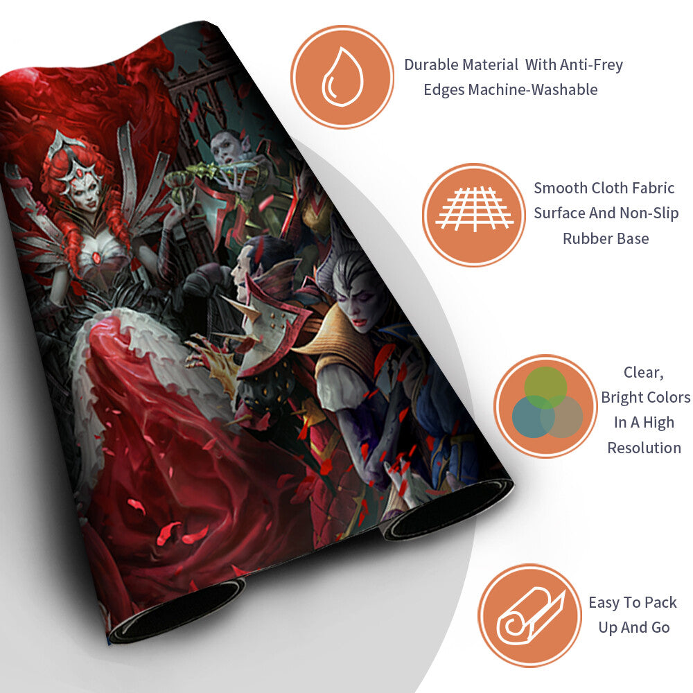 INNISTRAD CRIMSON VOW KEY ARTWORK -Board Game MTG Magic The Gathering Playmat Stitched Edge