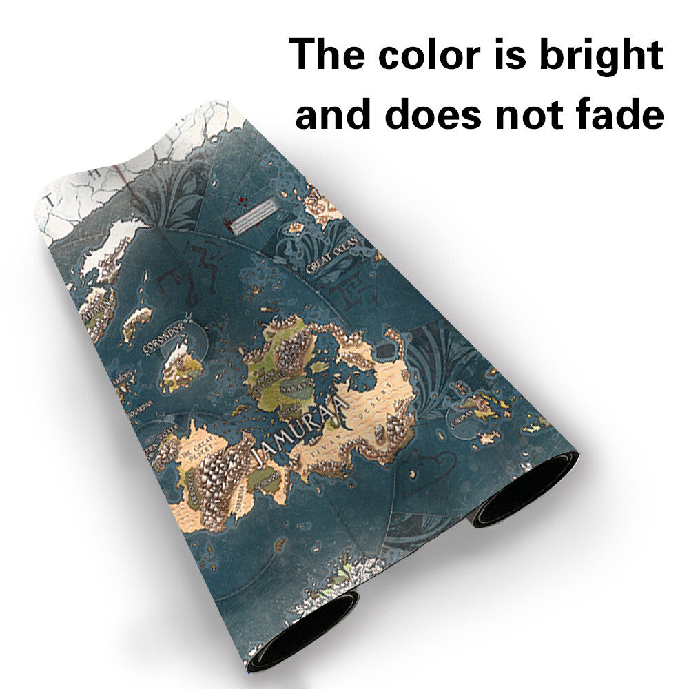 Dominaria Map - Board Game MTG Playmat Games Mousepad Table Mats Play Mat of TCG Stitched Edge