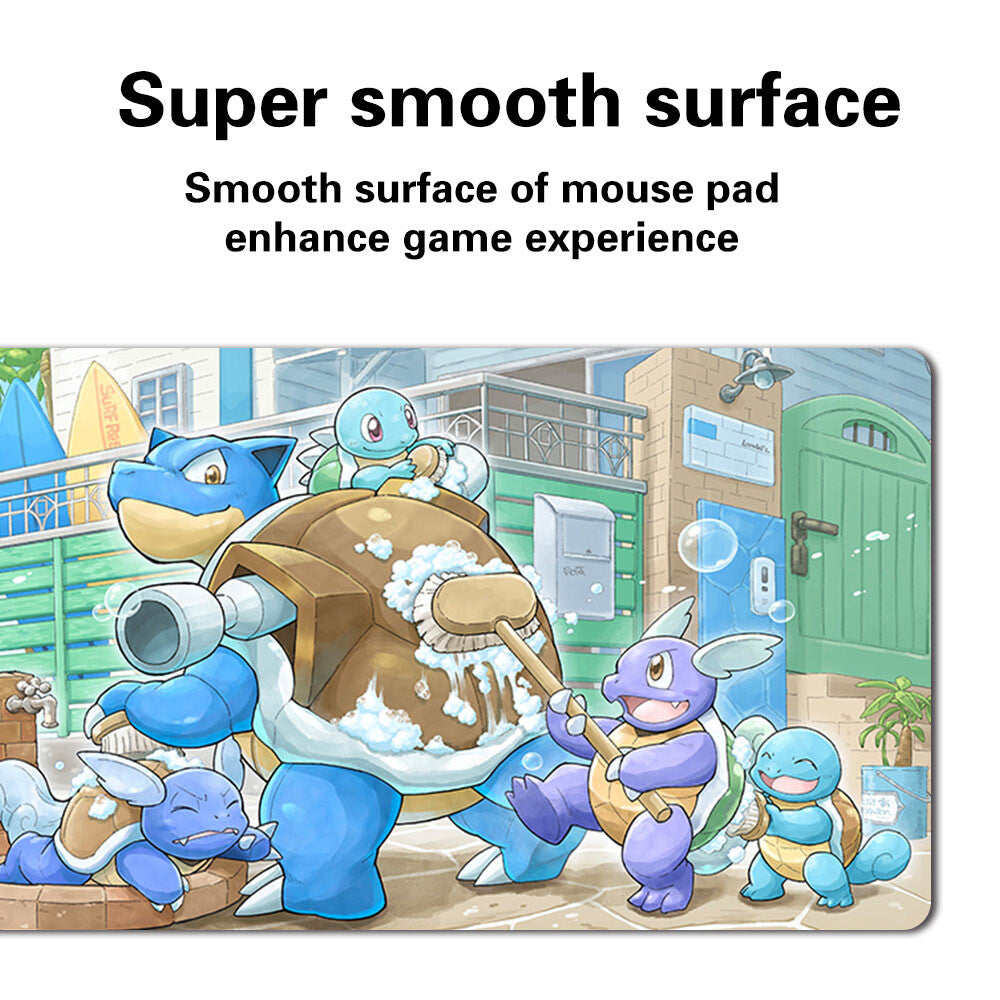 1278105 - Board Game Pokemon Blastoise Playmat Stitched Edge Games Mousepad Play Mat of TCG