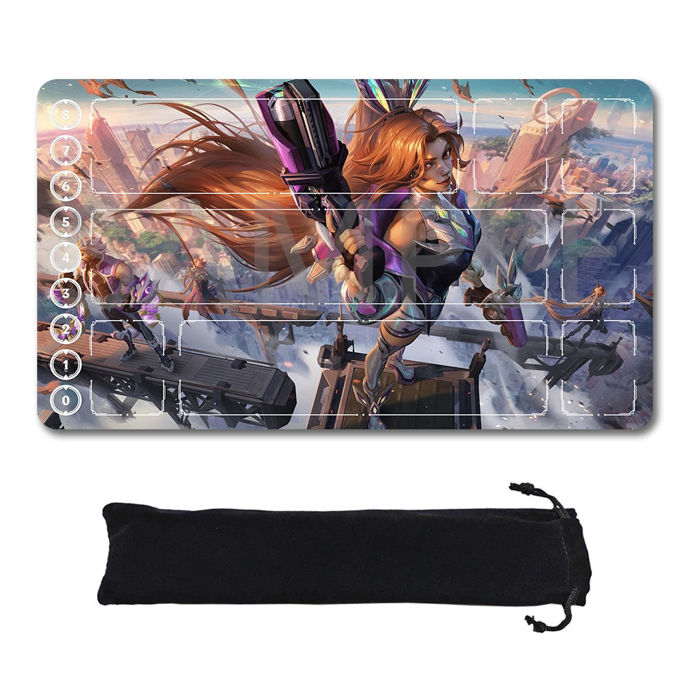 Riven - League Of Legends Riftbound Playmat 24x14 in + Free Storage Bag