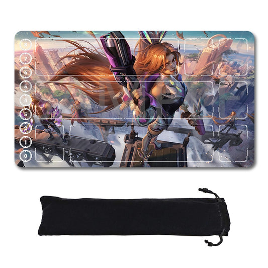 Riven - League Of Legends Riftbound Playmat 24x14 in + Free Storage Bag